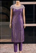 2 Piece Lavender Tissue Kurti Set
